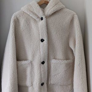 NWT Zara hooded fleece teddy coat